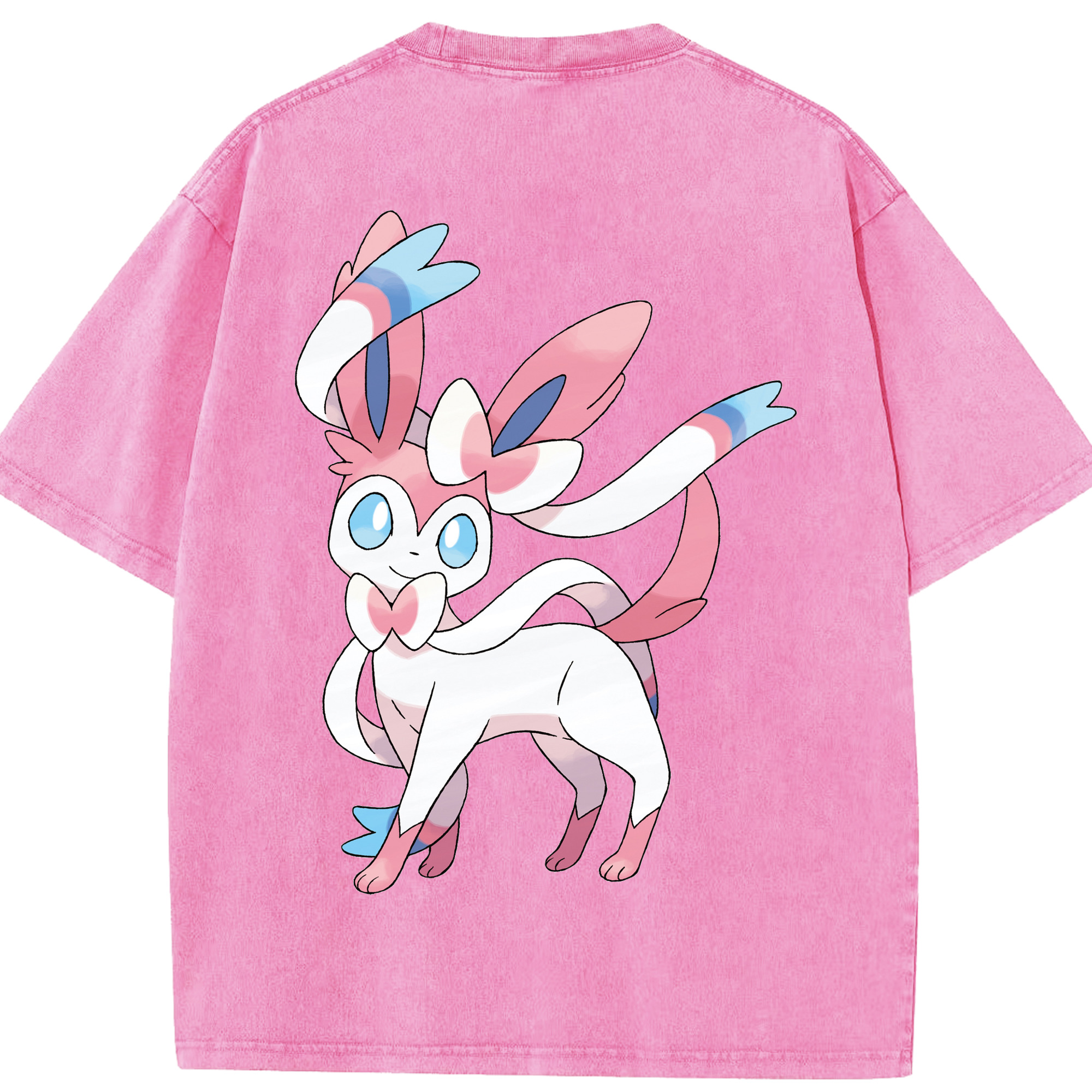 （画像用） ポケットモンスター Pokémon 綿100% ヴィンテージ風 半袖Tシャツ（背面プリント）